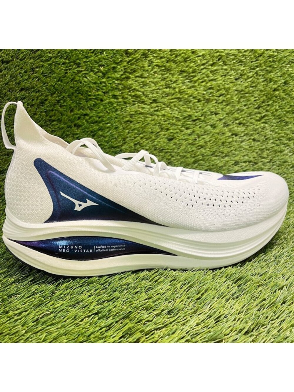 Mizuno Neo Vista 2 Mens Size 12.5 White Blue Athletic Running Shoes Sneakers
